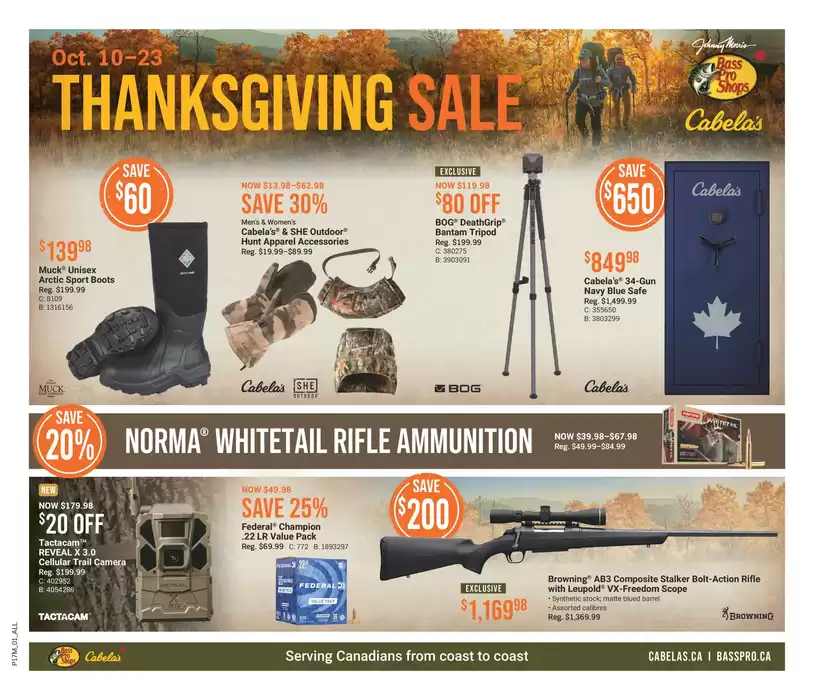 Bass Pro Shop catalogue | Thanksgiving Sale | 2024-10-10 - 2024-10-23