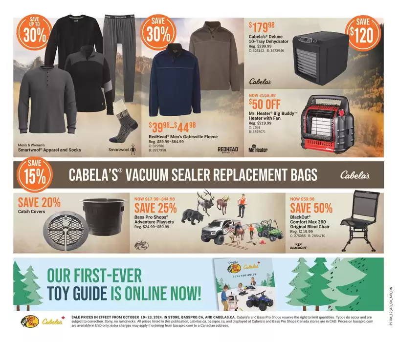 Bass Pro Shop catalogue | Thanksgiving Sale | 2024-10-10 - 2024-10-23