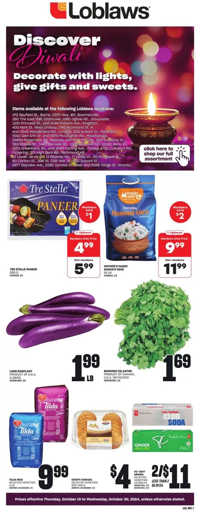 Grocery offers in Edmonton | General Merchandise in Loblaws | 2024-10-10 - 2024-10-30