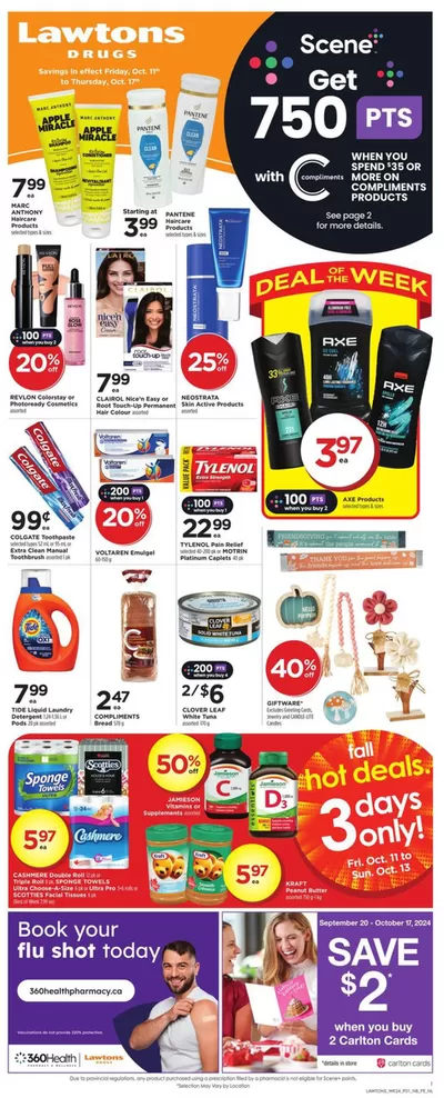 Pharmacy & Beauty offers in Enfield | Weekly Ad in Lawtons Drugs | 2024-10-11 - 2024-10-17