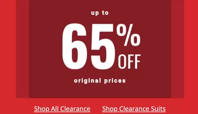 Clothing, Shoes & Accessories offers | Up To 65% Off in Moores | 2024-10-11 - 2024-10-25