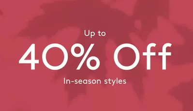 Clothing, Shoes & Accessories offers | Up To 40% Off in The Shoe Company | 2024-10-14 - 2024-10-28