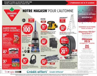 Canadian Tire catalogue in Beloeil | Current special promotions | 2024-10-17 - 2024-10-23