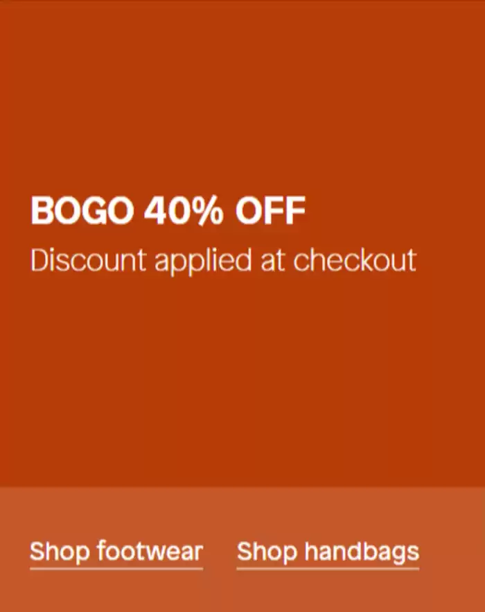 ALDO catalogue | BOGO 40% OFF | 2024-10-15 - 2024-10-29