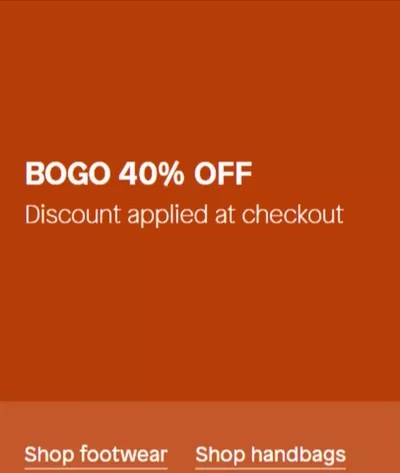 Clothing, Shoes & Accessories offers in Edmonton | BOGO 40% OFF in ALDO | 2024-10-15 - 2024-10-29