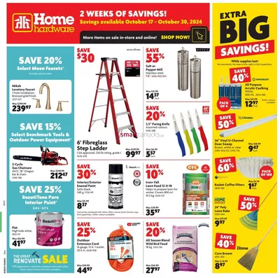 Home Hardware catalogue in Moosomin | Current bargains and offers | 2024-10-17 - 2024-10-30