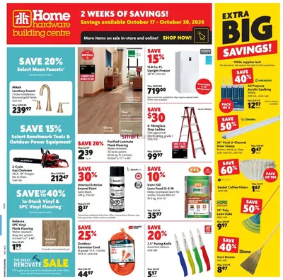 Home Hardware catalogue in Chatham-Kent | Top offers for smart savers | 2024-10-17 - 2024-10-30