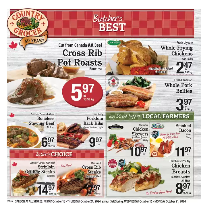 Country Grocer catalogue | Current bargains and offers | 2024-10-16 - 2024-10-30