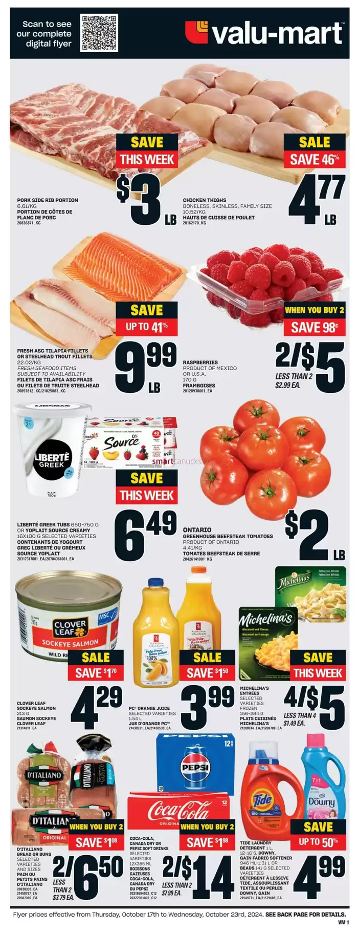 Valu-mart catalogue in Kingston | Valu-mart weeky flyer | 2024-10-17 - 2024-10-23