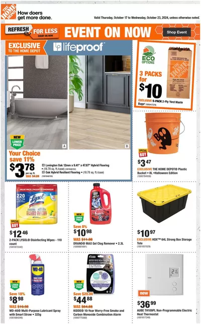 Home Depot catalogue | Exclusive bargains | 2024-10-17 - 2024-10-23