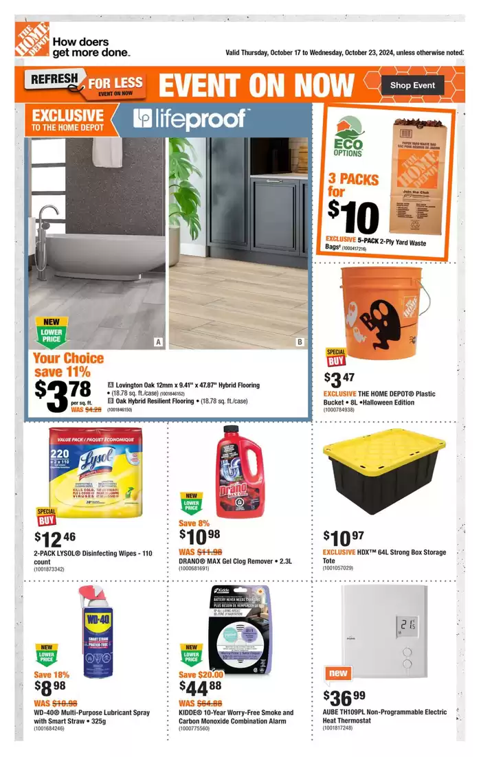 Home Depot catalogue | Great offer for all customers | 2024-10-17 - 2024-10-23