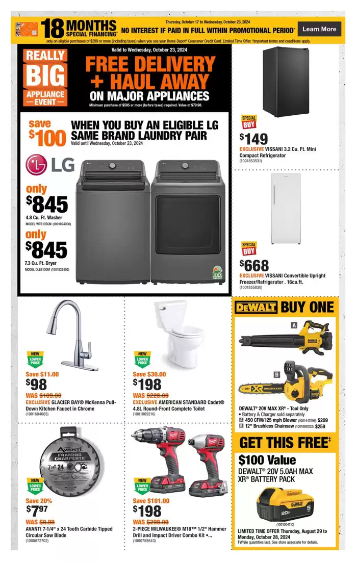 Home Depot catalogue | Great offer for all customers | 2024-10-17 - 2024-10-23