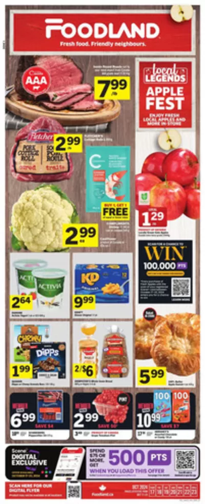 Foodland catalogue in Stratford | Weekly Flyer | 2024-10-17 - 2024-10-23