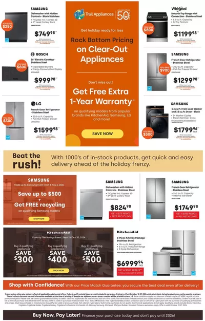 Electronics offers | Rock Bottom Pricing in Trail Appliances | 2024-10-17 - 2024-10-27