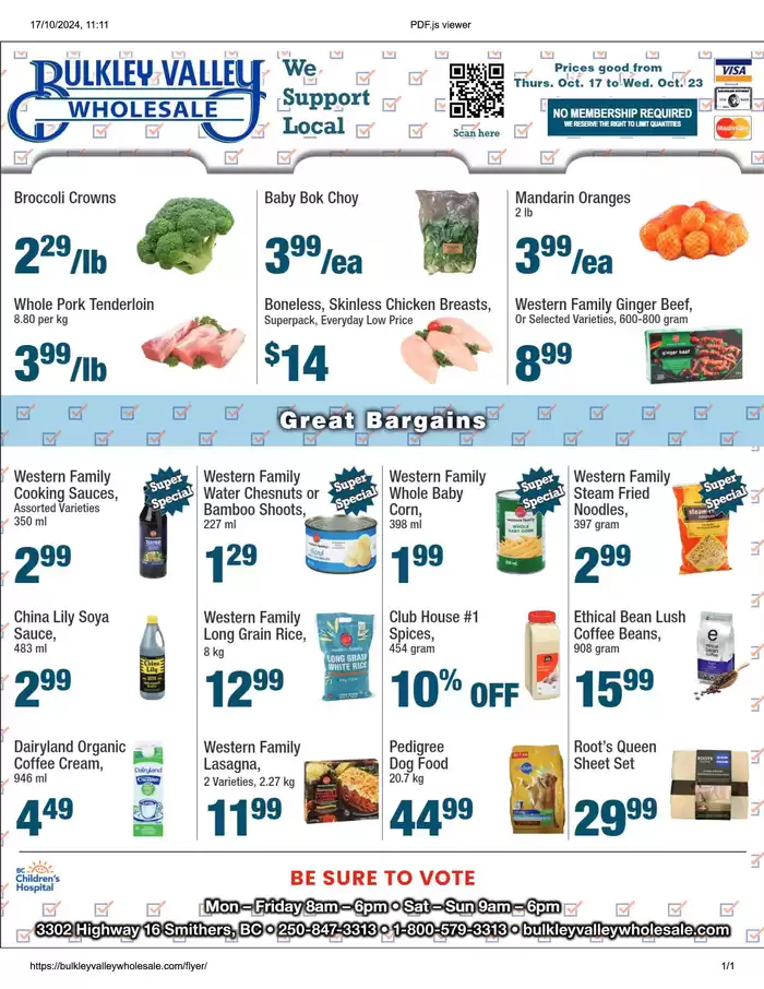 Bulkley Valley Wholesale catalogue | Great Bargains | 2024-10-17 - 2024-10-23