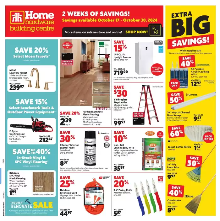 Home Hardware catalogue in Amherst NS | Great offer for bargain hunters | 2024-10-17 - 2024-10-30