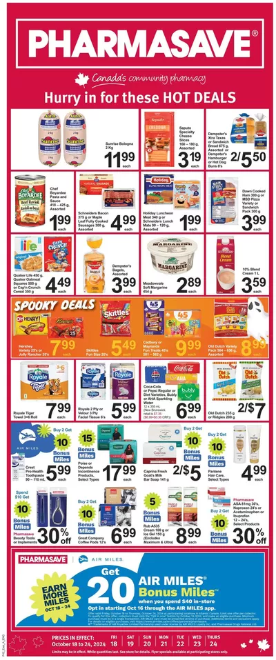 Pharmacy & Beauty offers in Toronto | Pharmasave weekly flyer in Pharmasave | 2024-10-18 - 2024-10-24