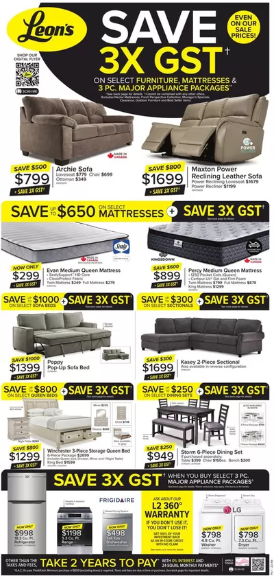 Home & Furniture offers in Labrador City | Corporate Stores in Leon's | 2024-10-17 - 2024-11-06