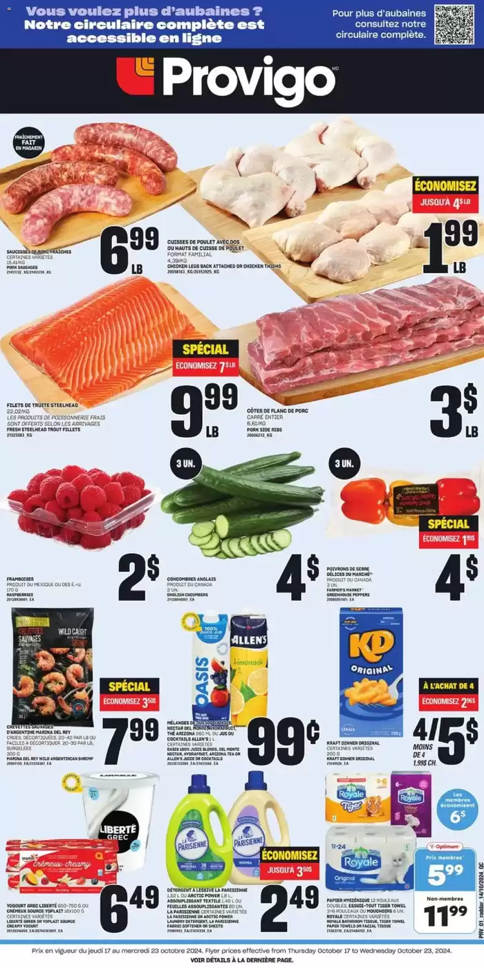 Provigo catalogue in Hull QC | Provigo weekly flyer | 2024-10-17 - 2024-10-23