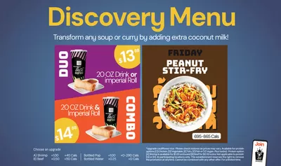 Restaurants offers | Discovery Menu in Thai Express | 2024-10-18 - 2024-11-01