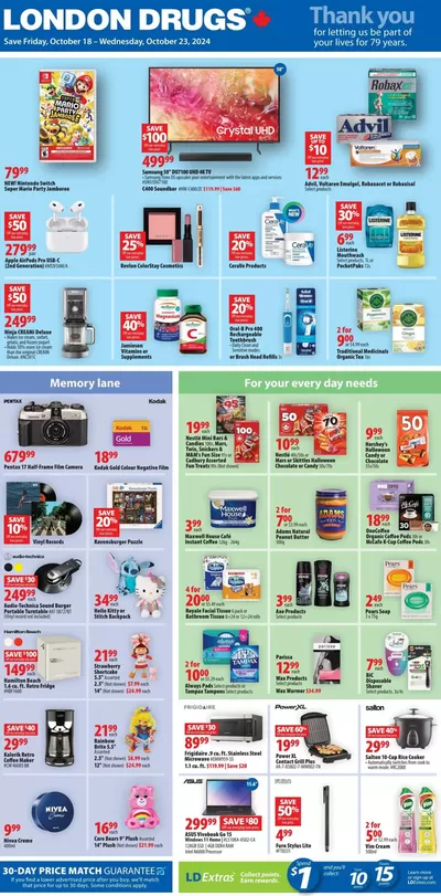 Pharmacy & Beauty offers in Edmonton | Top deals and discounts in London Drugs | 2024-10-18 - 2024-10-23