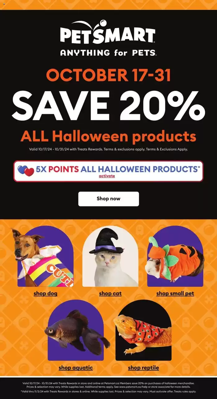 Petsmart catalogue in Edmonton | Top deals for all customers | 2024-10-17 - 2024-10-31