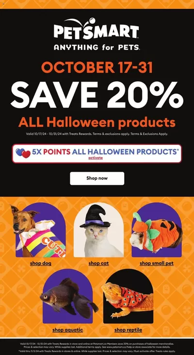 Petsmart catalogue in Miramichi | Top deals for all customers | 2024-10-17 - 2024-10-31