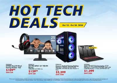 Electronics offers in Hamilton | Canada Computers flyer in Canada Computers | 2024-10-18 - 2024-10-24