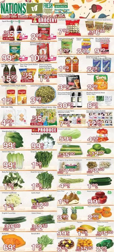 Nations Fresh Foods catalogue in Hamilton | Weekly special Nations Fresh Foods | 2024-10-19 - 2024-11-02