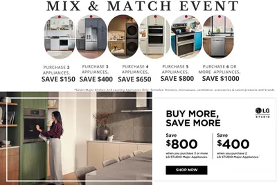 Electronics offers | Mix & Match Event in Canadian Appliance Source | 2024-10-21 - 2024-11-04