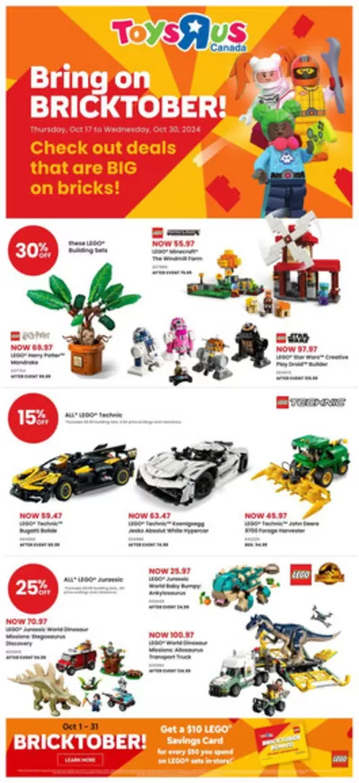 Toys R us catalogue in Saskatoon | Flyer | 2024-10-17 - 2024-10-30