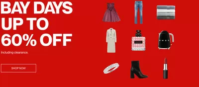 Clothing, Shoes & Accessories offers in Ottawa | Bay Days Up Tp 60% Off in Hudson's Bay | 2024-10-22 - 2024-11-05