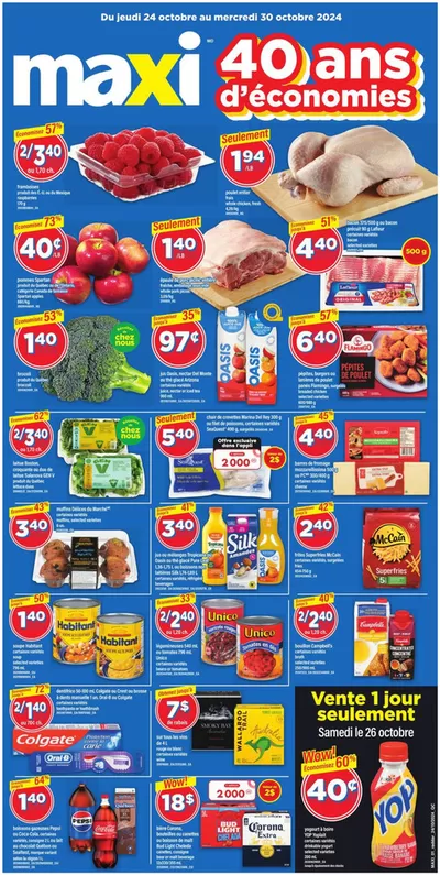 Maxi catalogue in Sherbrooke QC | Weekly Flyer -Hybris | 2024-10-24 - 2024-10-30