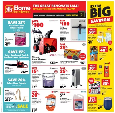 Home Hardware catalogue in Castlegar | Home Hardware weekly flyer | 2024-10-24 - 2024-10-30