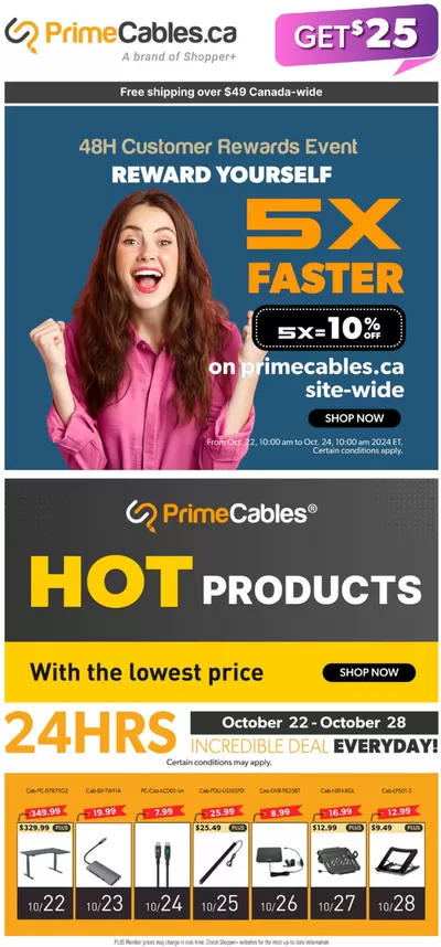 Electronics offers in Castlegar | Current deals and offers in Primecables | 2024-10-23 - 2024-10-29