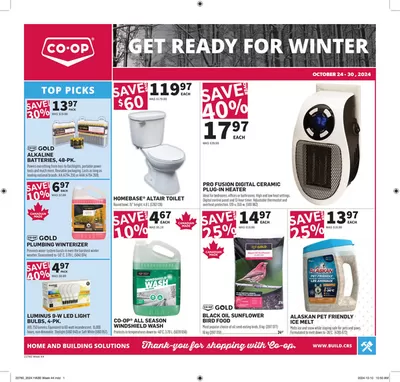 Co-op Home Centre catalogue in Regina | New offers to discover | 2024-10-24 - 2024-10-30