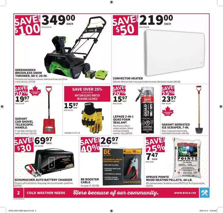 Co-op Home Centre catalogue in Winnipeg | Save now with our deals | 2024-10-24 - 2024-10-30