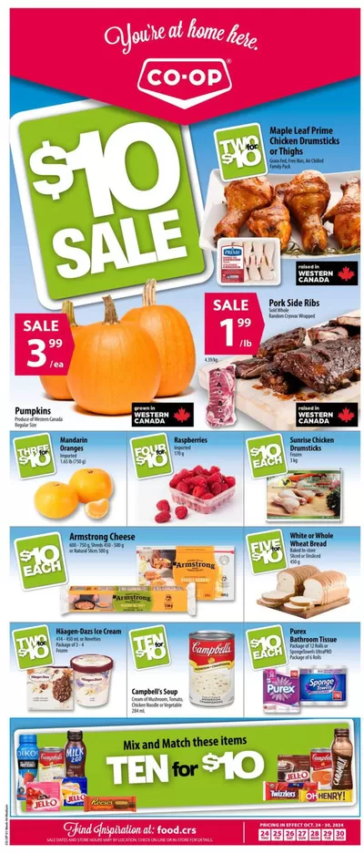 Co-op Food catalogue in Brandon | $10 Sale | 2024-10-24 - 2024-10-30