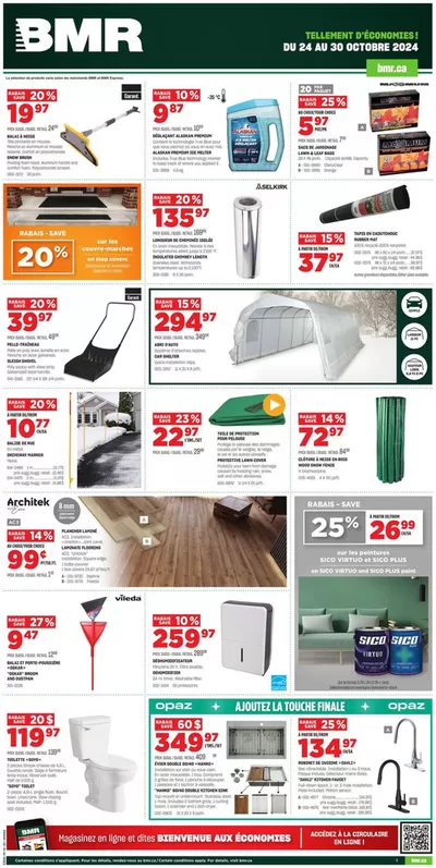 BMR catalogue in Sherbrooke QC | Weekly Ad | 2024-10-24 - 2024-10-30