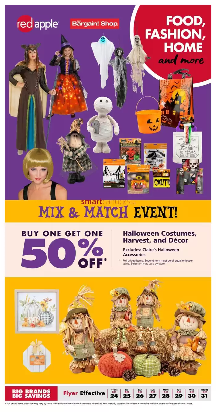 The Bargain Shop catalogue in Flin Flon MB | Mix & Match Event | 2024-10-24 - 2024-10-31