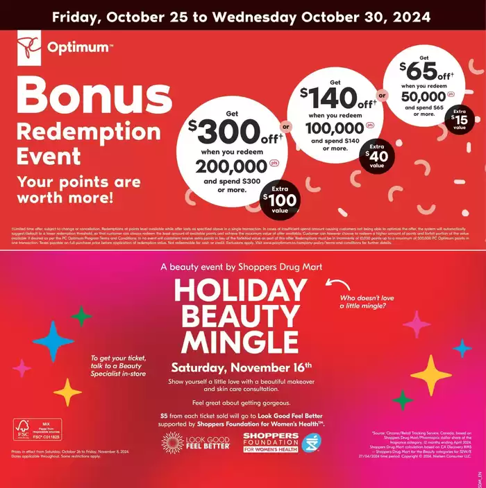 Shoppers Drug Mart catalogue in Edmonton | Current special promotions | 2024-10-26 - 2024-11-08