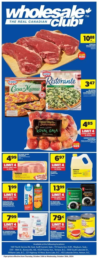 Grocery offers in Nelson | Current deals and offers in Wholesale Club | 2024-10-24 - 2024-10-30