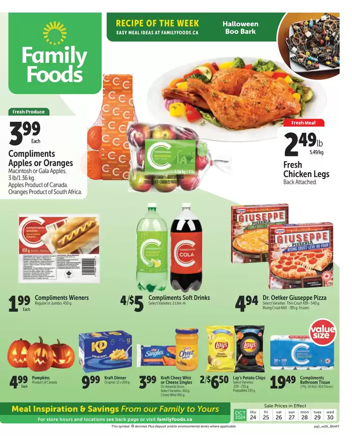 Family Foods catalogue in Hudson Bay | Family Foods weekly flyer | 2024-10-24 - 2024-11-07