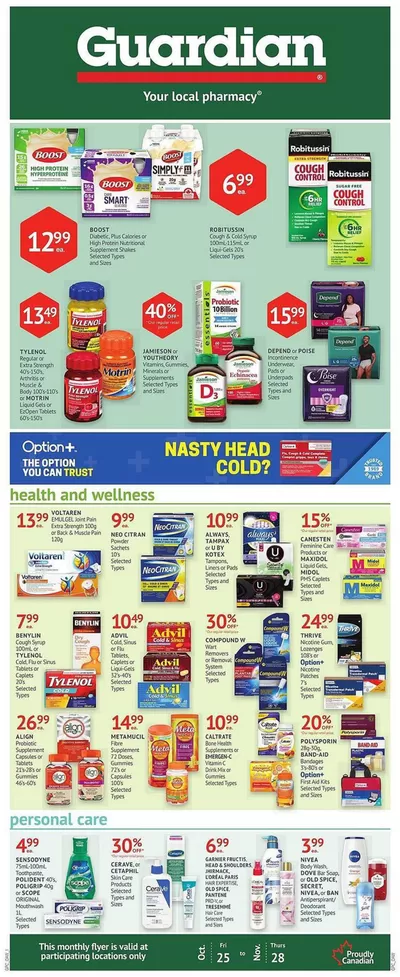 Guardian Pharmacy catalogue in Edmonton | Our best offers for you | 2024-10-24 - 2024-11-06