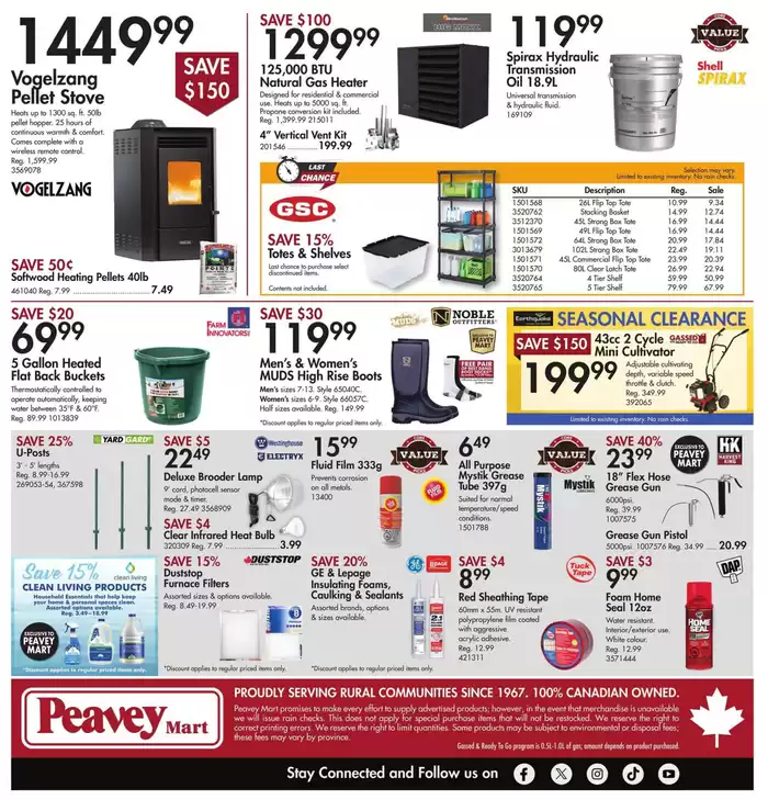 Peavey Mart catalogue in Kitchener | Cold Weather Savings | 2024-10-25 - 2024-10-31