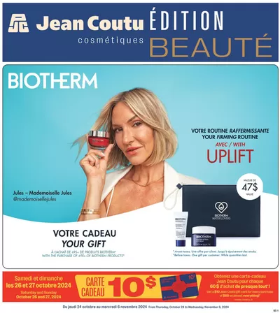 Jean Coutu catalogue in Montréal-Est | Cosmetics Insert | 2024-10-24 - 2024-11-06