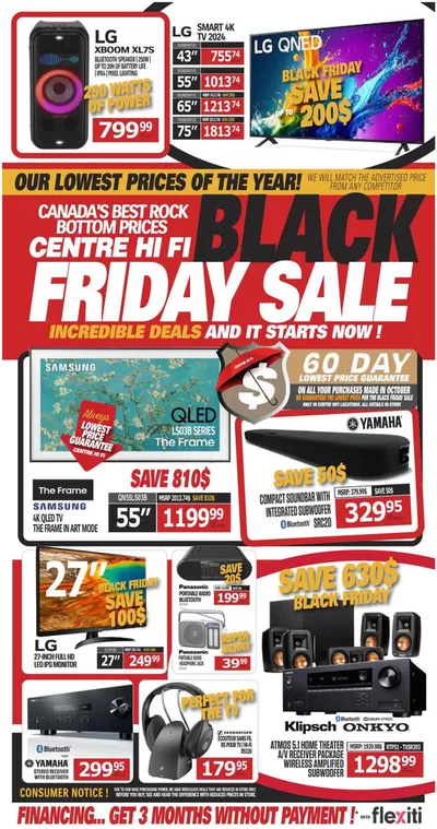 Electronics offers in Saint-Hilarion QC | Weekly Flyer in Centre Hi-Fi | 2024-10-25 - 2024-10-31