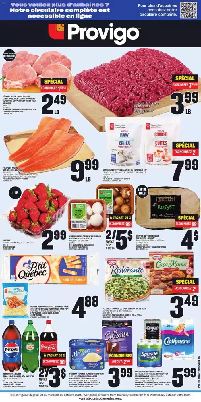 Provigo catalogue in Sherbrooke QC | Provigo weekly flyer | 2024-10-24 - 2024-10-30