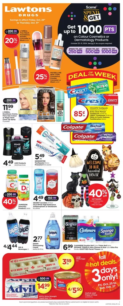 Lawtons Drugs catalogue in Corner Brook | Weekly Ad | 2024-10-25 - 2024-10-31