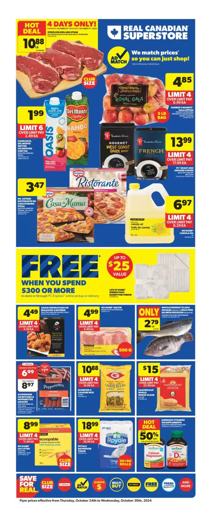 Real Canadian Superstore catalogue in Gatineau | Weekly Flyer | 2024-10-24 - 2024-10-30